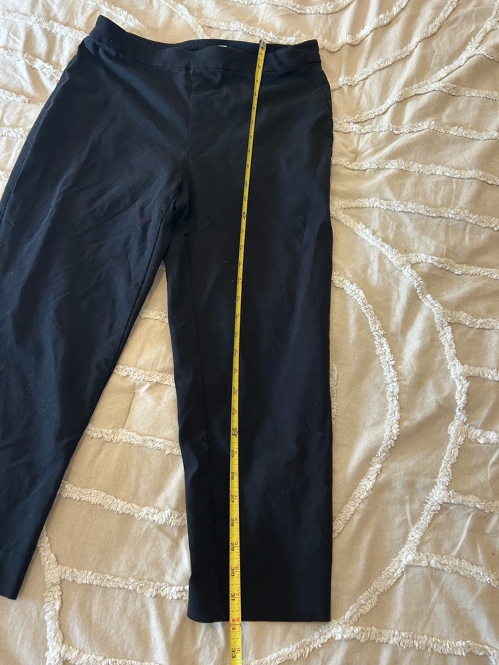 Zac & Rachel Black Cropped Pants with Side Button Detail - Picture 7 of 8